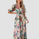 Lila – Rochie Maxi de Damă Elegantă cu Imprimeu Floral