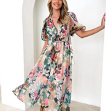 Lila – Rochie Maxi de Damă Elegantă cu Imprimeu Floral