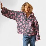 Daisy – Hanorac călduros din fleece cu motiv floral