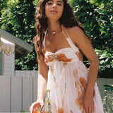 Arabella – Rochie Mini Damă Florală din Chiffon Elegant