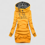 Carina – Rochie Tricotată de Damă cu Model în Formă de Inimă