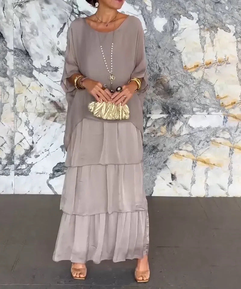 Morgan – Rochie Maxi de Damă Elegantă Stratificată