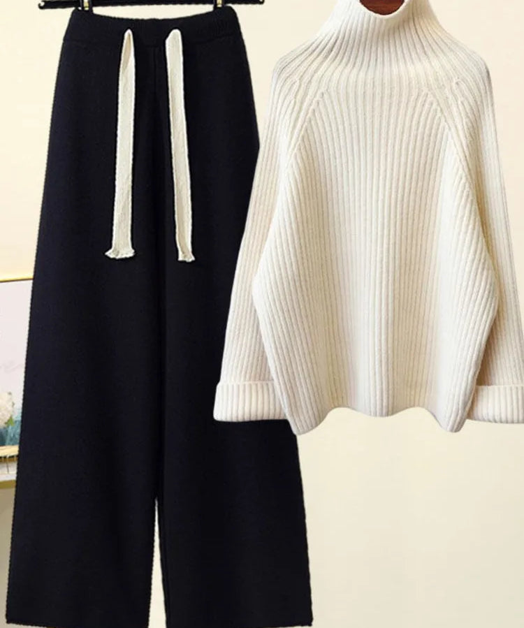 CHERYL - SET DE ÎMBRĂCĂMINTE TRICOTAT PENTRU TOAMNĂ IARNĂ