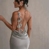 Romina – Rochie Maxi Florală Eleganta Fără Spate