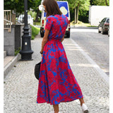 Agnieska – Rochie de Damă Elegantă Midi cu Decolteu în V