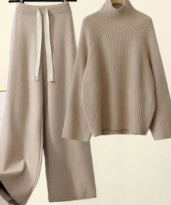 CHERYL - SET DE ÎMBRĂCĂMINTE TRICOTAT PENTRU TOAMNĂ IARNĂ