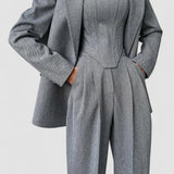 Grace | Set din Trei Piese cu Sacou cu Două Rânduri de Nasturi