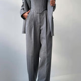 Dolce™ - Set de trei piese cu blazer cu dublă închidere