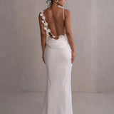 Romina – Rochie Maxi Florală Eleganta Fără Spate