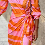 Amira – Rochie Tip Plic de Damă cu Imprimat Elegant