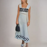 Cristeta – Compleu Damă Elegant cu Fustă și Top Chic Feminin