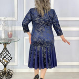 Marie – Rochie de Damă Midi Elegantă cu Croială Clasică