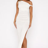 Jade – Rochie de Damă Maxi Elegantă cu Fante Asimetrice