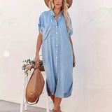 Béatrice - Rochie Camasa cu Buzunare