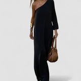 Enya – Rochie de Damă Elegantă Asimetrică cu un Umăr