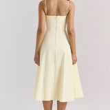 Dolly – Rochie de Damă Midi A-Line din Bumbac Elegantă