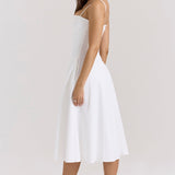 Dolly – Rochie de Damă Midi A-Line din Bumbac Elegantă