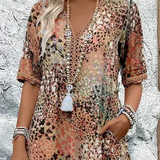 Fatima - Rochie cu Motiv Floral