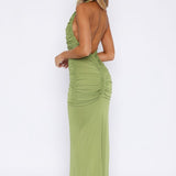 Freya – Rochie de Damă Maxi Elegantă cu Decolteu și Fustă Plisată