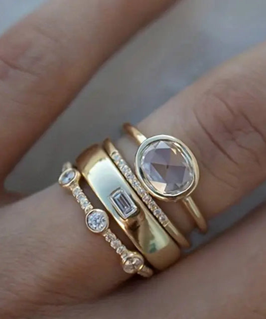 Catalina – Set de inele cu zirconiu strălucitor