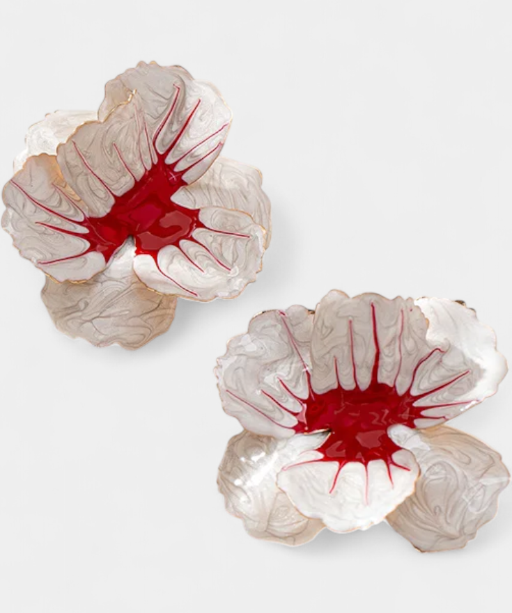 Elena – Cercei florali geometrici