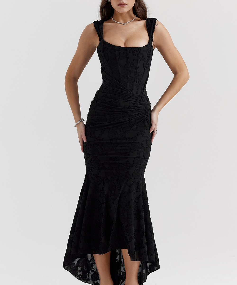 Carisia – Rochie de Damă Maxi Elegantă cu Dantelă