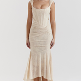 Carisia – Rochie de Damă Maxi Elegantă cu Dantelă