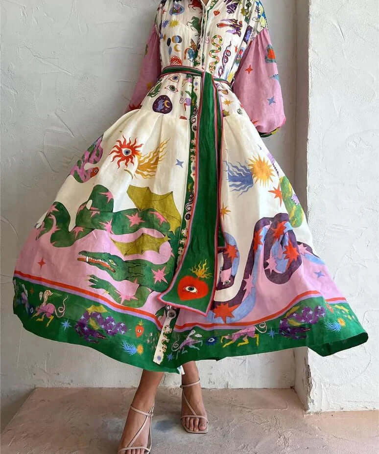 Dorthe – Rochie de Damă Elegantă Maxi Italiană