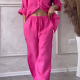 Fara | Set din Bumbac și In Luxe – Cămașă și Pantaloni