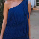 Dalia – Rochie de Damă Elegantă cu Franjuri și Stil Modern