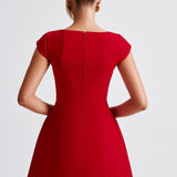 Avenel – Rochie Mini Elegantă de Damă cu Decolteu Pătrat