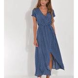 Agnieska – Rochie de Damă Elegantă Midi cu Decolteu în V