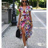 Agnieska – Rochie de Damă Elegantă Midi cu Decolteu în V