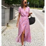 Agnieska – Rochie de Damă Elegantă Midi cu Decolteu în V