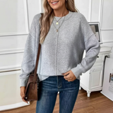 CHRISTY | Pulover Casual din Tricot Moale