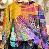 Quirine – Hanorac colorat cu colaj de soare