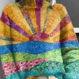 Noortje - Pulover cu guler înalt, vesel și colorat