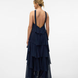 Vera – Rochie Maxi de Damă cu Volane Stratificate Elegantă