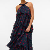 Vera – Rochie Maxi de Damă cu Volane Stratificate Elegantă