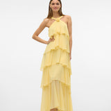 Vera – Rochie Maxi de Damă cu Volane Stratificate Elegantă