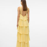 Vera – Rochie Maxi de Damă cu Volane Stratificate Elegantă