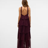 Vera – Rochie Maxi de Damă cu Volane Stratificate Elegantă