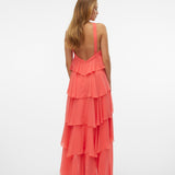 Vera – Rochie Maxi de Damă cu Volane Stratificate Elegantă