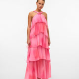 Vera – Rochie Maxi de Damă cu Volane Stratificate Elegantă