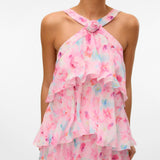 Vera – Rochie Maxi de Damă cu Volane Stratificate Elegantă