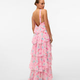 Vera – Rochie Maxi de Damă cu Volane Stratificate Elegantă