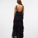 Vera – Rochie Maxi de Damă cu Volane Stratificate Elegantă