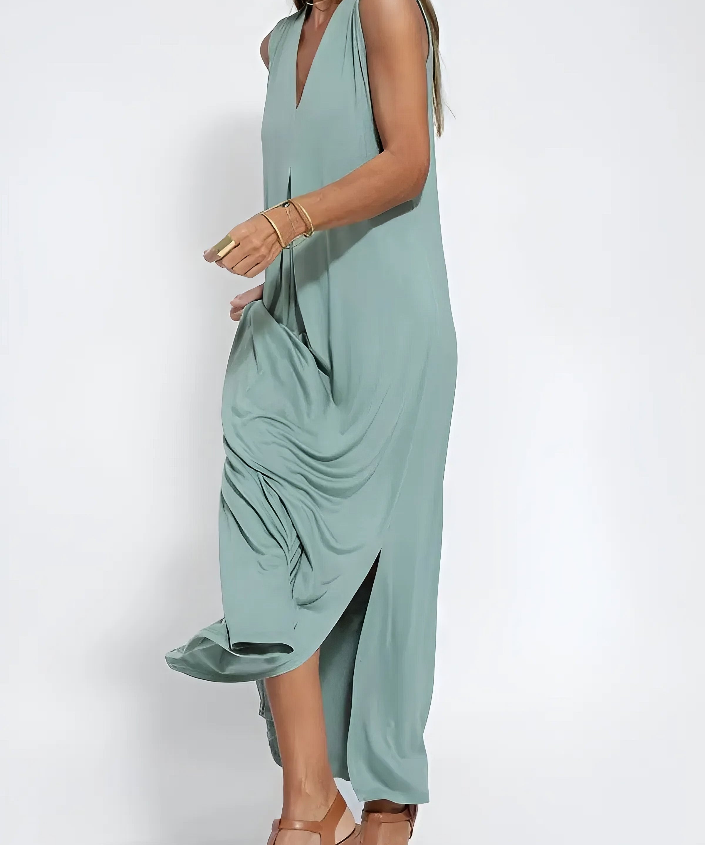 Renata | rochie lungă cu cardigan asortat