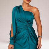 Venus™ | Rochie cu un umăr și drapaj