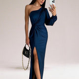 Venus™ | Rochie cu un umăr și drapaj